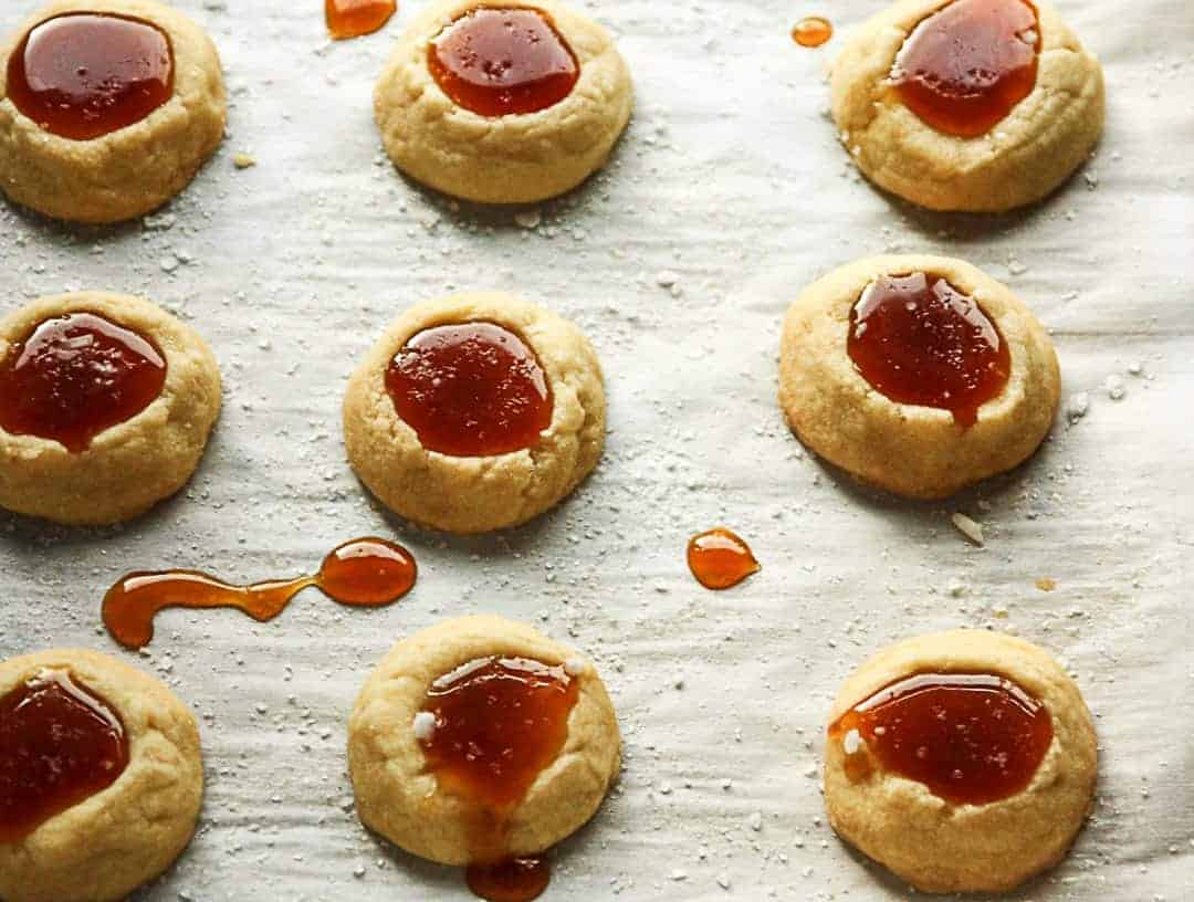 Salted Caramel Thumbprint Cookies