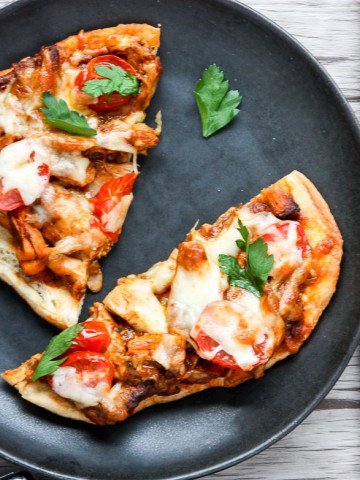 Chicken Tikka Masala Pizza on Naan