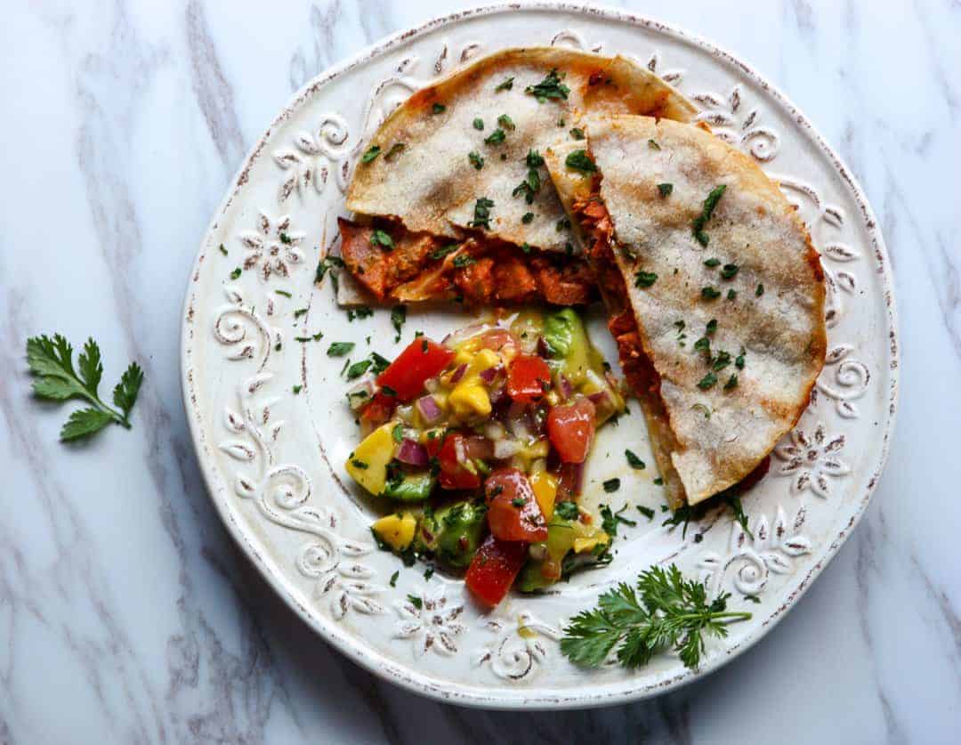 Sriracha Salmon Quesadillas