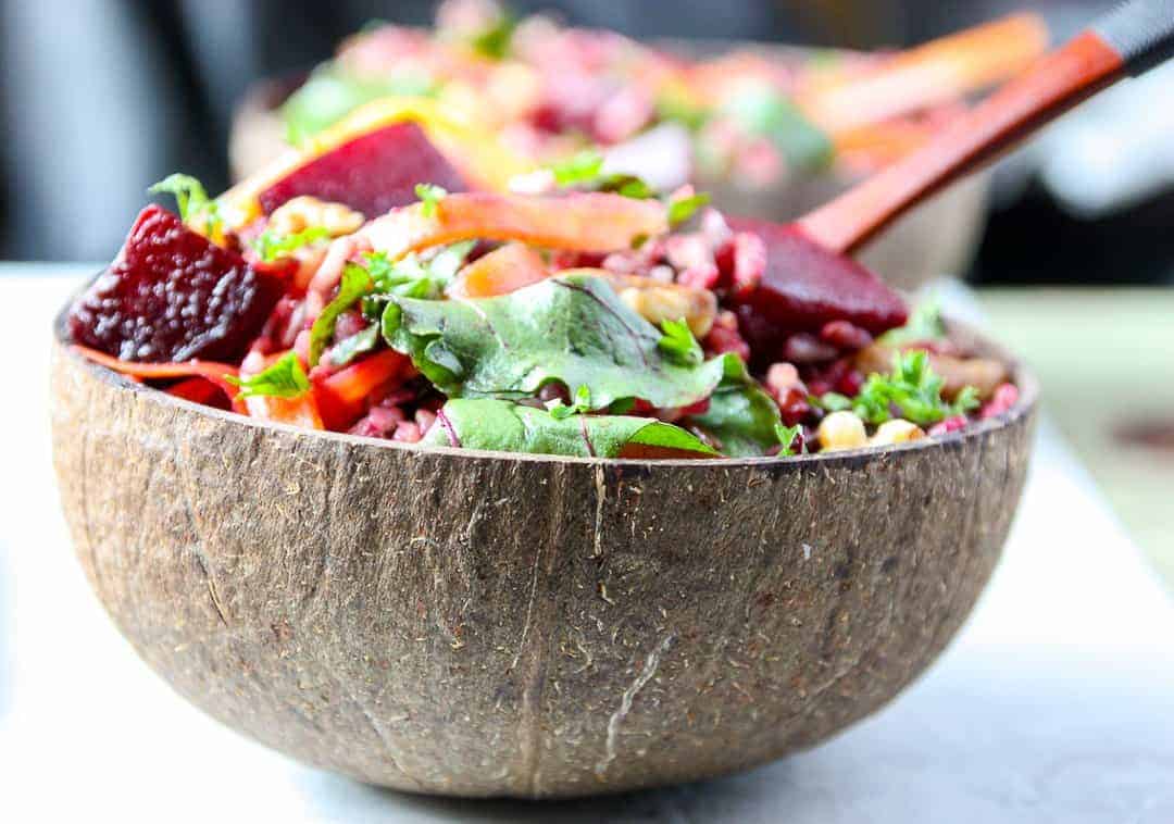 Roasted Beet Wild Rice Salad