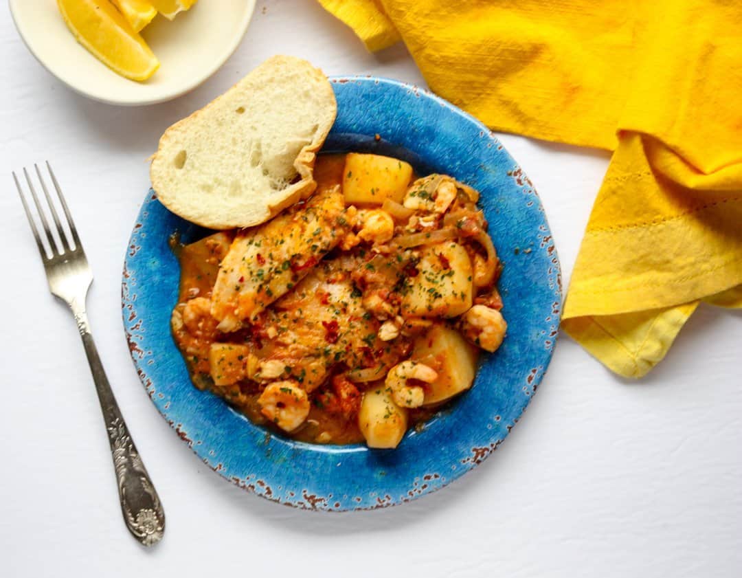 Spanish Fish Stew Recipe - One Pot | The Food Blog