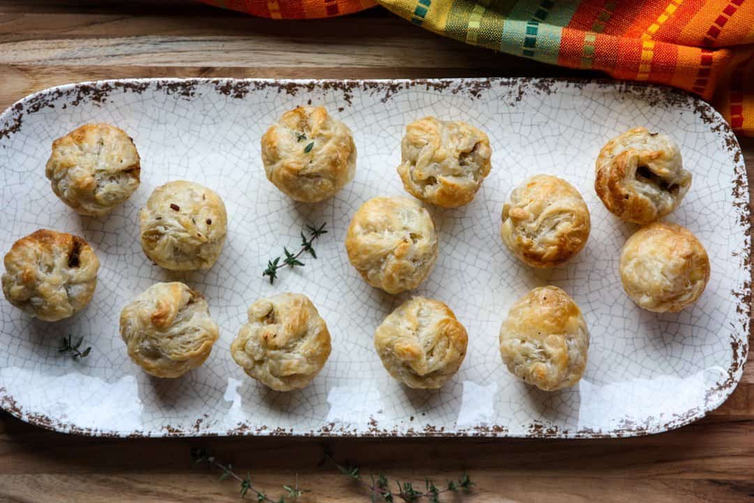 Mushroom Brie Puff Pastry Appetizers
