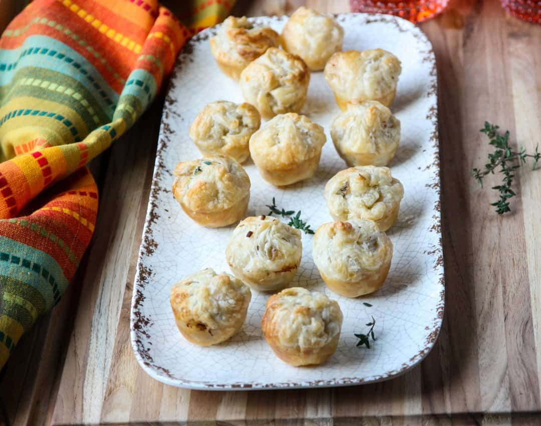 Mushroom Brie Puff Pastry Appetizers