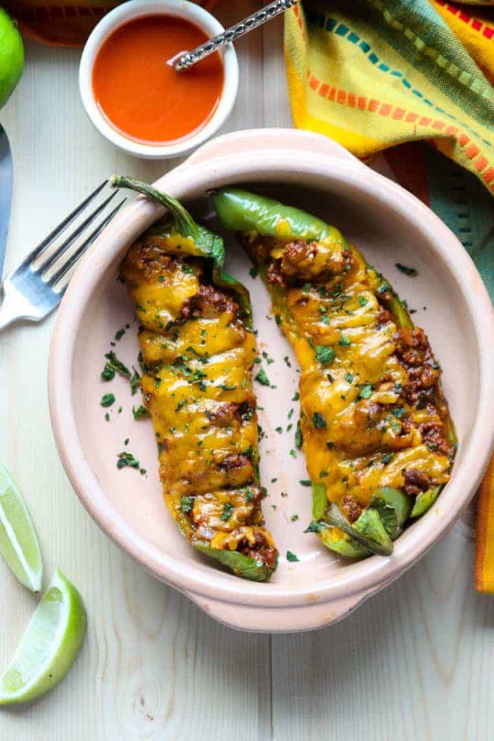 Stuffed peppers on a plate