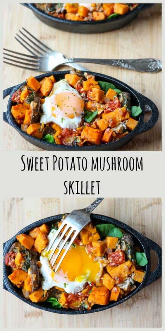 Sweet Potato Mushroom Skillet