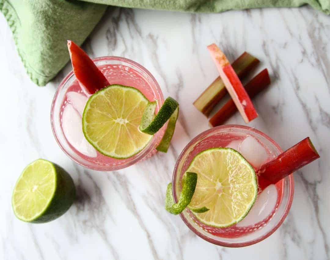 A close up of drinks on a table