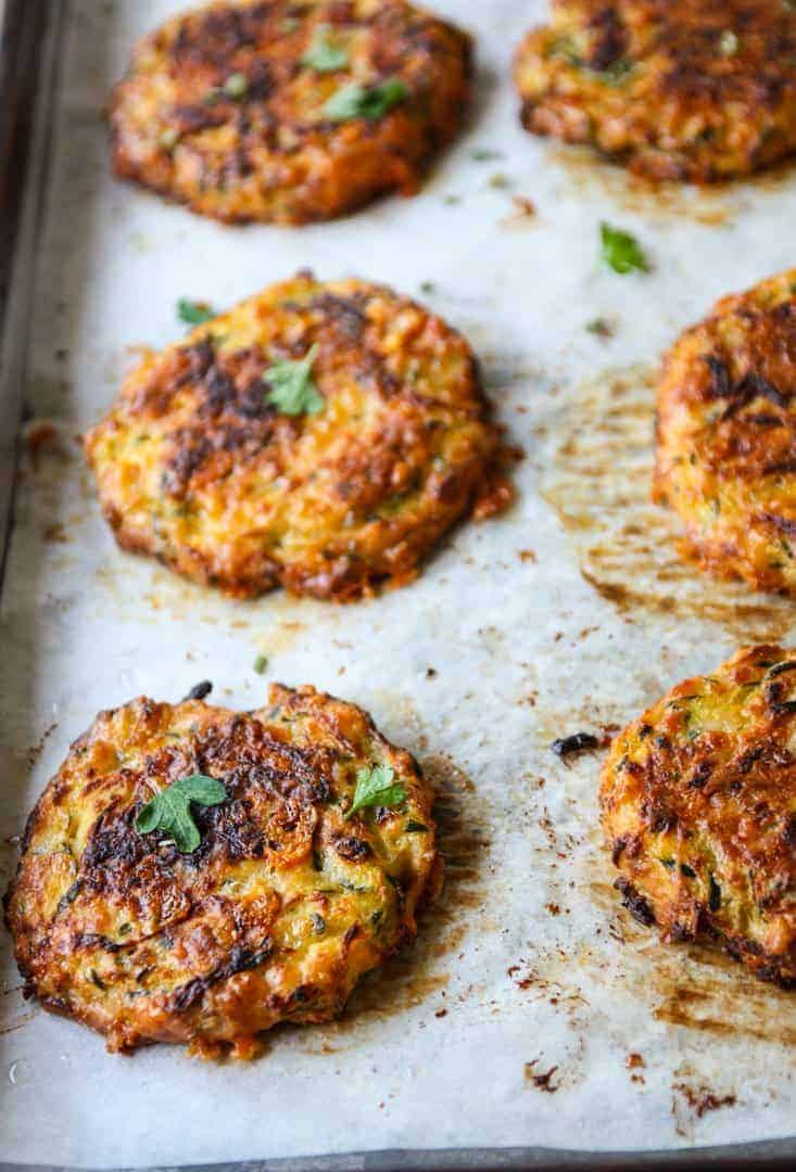 Baked Zucchini Fritters - Gluten Free | The Food Blog