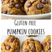 Gluten-free pumpkin cookies on parchment.